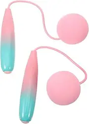 Kisangel Fit Anywhere Jump Rope Large Weight Balls Fitness Skipping Rope Easy to Use and Store