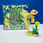 Faerie Glen figurine fairy statue nib box Jonquilla FG833 munro sun flower elf