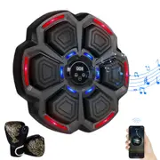 Electronic Punching Box Music Machine Wall Mounted Bluetooth with 2 Boxing Gloves
