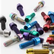 6PCS Bicycle Handlebar Stem Bolts M5x17mm Stem Riser Screw Durable Stem Screw