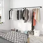 Heavy Metal Pipe Clothing Garment Rail Closet Rod Clothes Display Hanging Pole