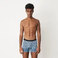 在飛比找momo購物網優惠-【Tani】Silktouch男織帶印花平口褲(男織帶印花平