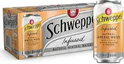 Schweppes Infused Sparkling Water Cans Blood Orange Mango - 10 x 375ml