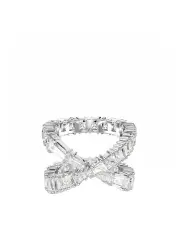 [Swarovski] Hyperbola Ring Infinity Silver-Tone finish in White