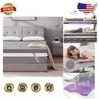 3-Inch King Memory Foam Topper with Zippered Cover - Machine Washable & Non-Slip