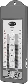 Brannan Waterproof Digital Max Min Thermometer For Use In Greenhouse Garden Outdoor Indoor Weatherproof Measure Maximum and Minimum Temperature