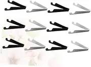 BRIGHTFUFU 20pcs Type Phone Shelf Adjustable Foldable Mobile Holder for Desktop Supports Phones Tablets Lightweight Material for Office Home Use Black White