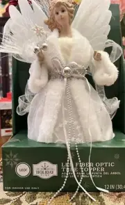 Led Fiber Optic Tree Topper White