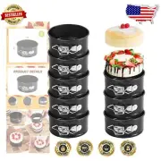 Compact 4 Inch Springform Cake Pans - 25 Set for Hassle-Free Mini Dessert Baking