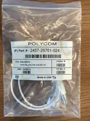 Polycom HDX Ceiling Microphone Cable White, CM2, 4-6P, XLR, 24" (2457-26761-024)