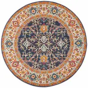 Evoke Event Round Rug In Multi