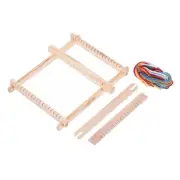 8.7x6.7" Wooden Weaving Machines Kit, Mini Multi-craft Weave Tool