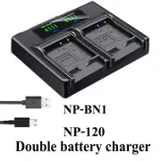 Dual Battery Charger For SONY BN1 Cyber-shot DSC-W515PS W520 W530 W550 W560 W570