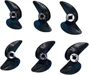 Rc Boat Diameter 3mm Propeller 2 Blades Propellers 3mm Prop Shaft 2 Blade ABS Screws Model Ship Propeller(D32mm Reverse)