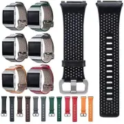 Cowhide Genuine Leather Sports Watch Band Strap Bracelet For Fitbit Ionic Watch