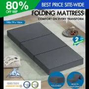 STARRY EUCALYPT Foldable Mattress Folding Foam Mattresses Portable Single Linen