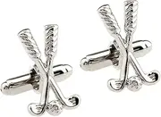 [Colaxi] 3D Golf club Cufflinks, Fashion suits Jewelry Statement Tuxedo Shirt Studs Cuff Links for Party Tuxedo Birthday Business Shirts