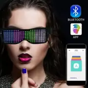 Led Magic Glasses Party Luminous Glasses APP Control Bluetooth Eye Glasses Gift