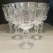 Fostoria Virginia Clear 6-5/8" Claret Wine Glass Set of 4, 8 ounces