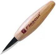 Flexcut Skewed Detail Knife 1.75" High Carbon Steel Skewed Blade Wood Handle