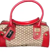 Vintage Y2K . GUESS Shoulder Bag Purse Red Monogram Notting Hill - “New”