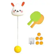 Indoor Hanging Table Tennis Trainer With Racket And Ball Portable Exerciser Game[HSfF] rabbit