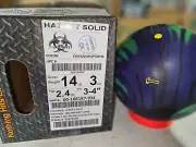 [115D] New NIB Hammer Hazmat Solid Bowling Ball | 1st Quality 14lb