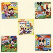 15 Mickey Mouse Funhouse Patient Large Stickers - Minnie, Pluto Goofy, Donald