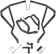 HTEOPOEKFR For H&onda For NX400 For NX500 2024 Crash Bar Engine Guard Motorcycle Frame Protection Bumper Upper And Lower Accessories Motorbike Frames(Set)
