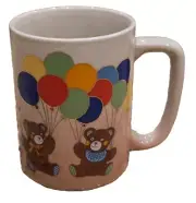 Otagiri Cute Kids Bears and Balloons Coffee Mug NEW VINTAGE