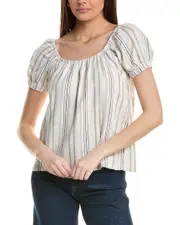 Splendid Farrah Linen-Blend Top
