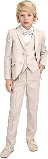 [Lilax] Boys Formal Suit 5 Piece Outfit Dresswear Suit Set