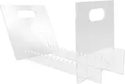 Vinyl Record Holder Book and Record Organizer Display Holder for Vinyl Record Music Album Holder and Organizer Music Album Display Stand Vinyl Record Stand Transparent Acrylic