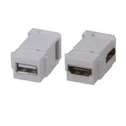 [TechBrands] Right Angle Keystone Insert - HDMI 2.0 Socket