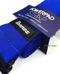 在飛比找Yahoo!奇摩拍賣優惠-立昇樂器 Ibanez GSF50BL 減壓背帶 藍色 海綿