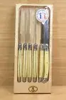 Jean Dubost Laguiole set Steak Knives, ivory color handle, Made in France, NEW