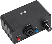 Dynamic Microphones Preamplifier, 48V Phantoms Power XLR Mic Amplifier, Universal Condenser Microphone Preamps for Professional Studios, Recording, Podcasting