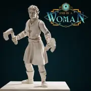 Half-Orc Ranger - Zanda | DND is a Woman | 75mm