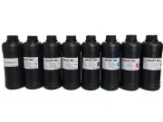 8x500ml ND® Premium LED UV Curable Inkjet Inks for DX5 DX7 printhead printers