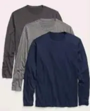 Old Navy Go-Dry Cool Odor-Control Core Long-Sleeve T-Shirt 3-Pack - Size Small.