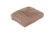 Ottawa Plush Faux Fur Throw Rug Champagne