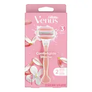 Gillette Venus Comfortglide White Tea Razor Handle + 2 Blade Refills