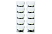 10PK Lemon & Lime 1L Keep Fresh Round Plastic Stackable Food Storer Container