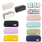 Zipper Pencil Case Large Capacity Storage Bag School Stationery Makeup Organizer
