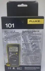 Fluke 101 Digital Multimeter 600V AC/DC,Diode,Resistance, capacitor, Continuity