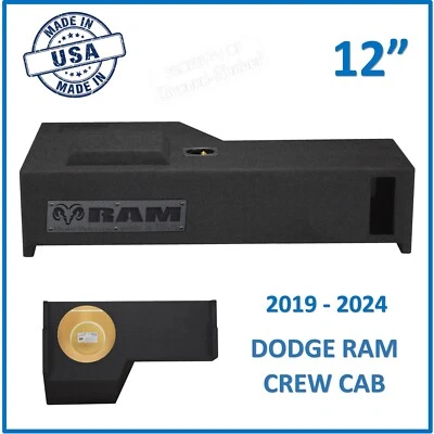 Dodge Ram Crew Cab 1500 2021 12" Sub Box Subwoofer Enclosure