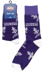 Fremantle Dockers AFL Adults Large Logo Socks