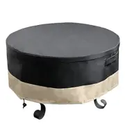 36 Inch Round Fire Pit Cover - Fire Pit Table Cover Patio Furniture Cover 36