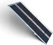 Multi-Folding Aluminium Wheelchair Ramp 272kg Rated Loading Portable Threshold Non-Slip (5 FT-(152cm x 73.5cm x 5cm))