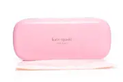 Kate Spade Eyeglasses Authentic Pink Hard Clamshell Case with cleaning cloth